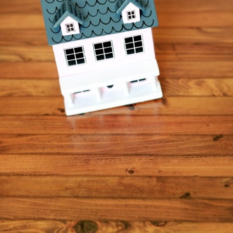 Dolls House Miniature A3 Rustic Parquet Flooring Card 