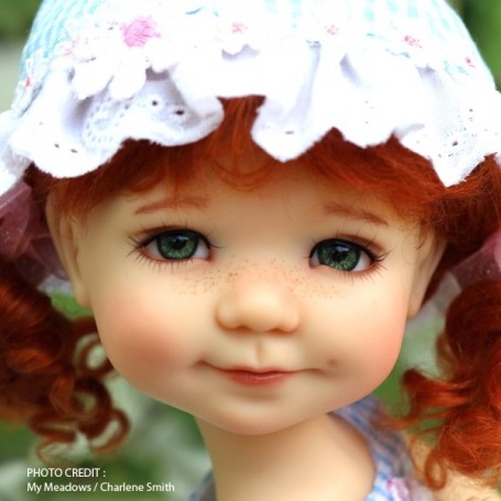 YEUX EN VERRE OVAL REAL VERT TENDRE 18 mm GLASS EYES POUR POUPÉE BJD