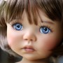 YEUX EN VERRE OVAL REAL LIGHT VIOLET 18 mm GLASS EYES POUR POUPÉE BJD BALL JOINTED DOLL MY MEADOWS SAFFI BAILEY