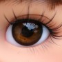 OVAL REAL ACAJOU BROWN 18 mm GLASS EYES FOR DOLL BJD BALL JOINTED DOLL MY MEADOWS SAFFI BAILEY