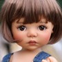 YEUX EN VERRE OVAL REAL BRUN ACAJOU 12 mm GLASS EYES POUPÉE BJD LATI YELLOW MY MEADOWS SAFFI BAILEY TELLA GIGI