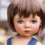 OVAL REAL SLATE GREY 18 mm DOLL GLASS EYES FOR DOLL BJD BALL JOINTED DOLL MY MEADOWS SAFFI BAILEY