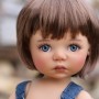 OVAL REAL SLATE GREY 18 mm DOLL GLASS EYES FOR DOLL BJD BALL JOINTED DOLL MY MEADOWS SAFFI BAILEY