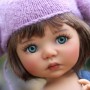 OVAL REAL GREEN GREY 12 mm GLASS EYES FOR DOLL BJD LATI YELLOW MY MEADOWS GIGI BAILEY PATTI ...