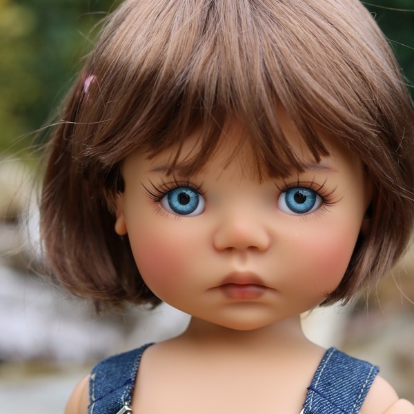 Yeux En Verre Pour Poupée Ancienne – Bleu, 20 Mm, Fabrication Générique