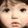 OVAL REAL ASIAN BROWN 14 mm PAPERWEIGHT GLASS EYES FOR DOLL BJD BALL JOINTED DOLL LATI YELLOW PUKIFEE