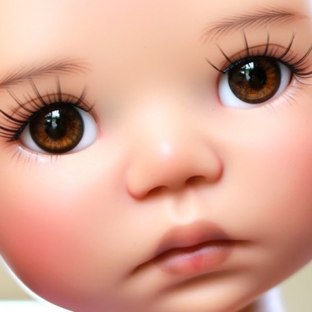 Yeux Sulfure Marron 26mm Pour Poupée Ancienne – Poids Papier Ou Customisation