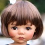 OVAL REAL ACAJOU BROWN 14 mm GLASS EYES FOR DOLL BJD IPLEHOUSE REBORN DOLL ...