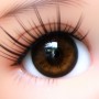 OVAL REAL BROWNIE 14 mm GLASS EYES FOR BJD IPLEHOUSE REBORN BABY DOLL OURS BEARS ...