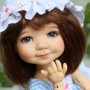 OVAL REAL OCEAN BLUE 18 mm GLASS EYES FOR DOLL BJD BALL JOINTED DOLL MY MEADOWS SAFFI BAILEY
