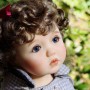 YEUX EN VERRE OVAL REAL OCEAN BLUE 18 mm GLASS EYES POUR POUPÉE BJD BALL JOINTED DOLL MY MEADOWS SAFFI BAILEY