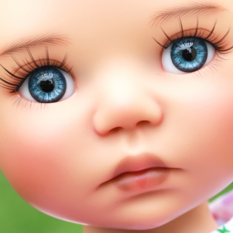 New 18mm Glass Eyes for Joint Reborn/NewBorn BJD Dollfie Blue pupil&Gray Pupil 
