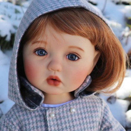 YEUX EN VERRE OVAL REAL OCEAN BLUE 12 mm GLASS EYES POUPÉE BJD LATI YELLOW MY