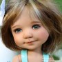 OVAL REAL OLIVE GREEN 18 mm GLASS EYES FOR DOLL BJD BALL JOINTED DOLL MY MEADOWS SAFFI BAILEY