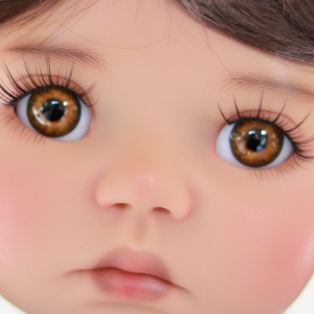 Yeux Pour Poupée Ancienne - 22mm - Noisette (Hazel) - Soufflés à La Bouche - Mouth Blown