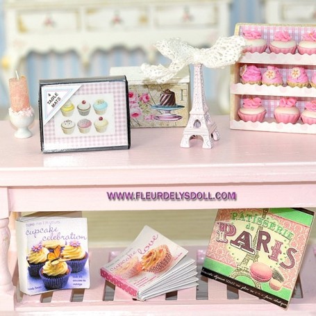 Miniature Nourriture PP Vitrine De Boulangerie 1:12 Pour Maison De Poupée - Modèle Miniature D'Étagère - 13 Cm