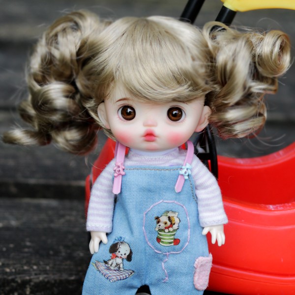 curly doll wig