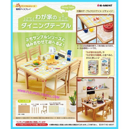 Re Ment Rement Japan Miniature Kitchen Table And 4 Chairs Dollhouse Diorama Bjd Doll Lati Yellow Blythe Middie Pullip Dollhouse