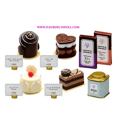 RE-MENT "PETIT GATEAU" FRENCH PASTRY CAKES & CHOCOLATES REMENT MINIATURE SET FROM JAPAN