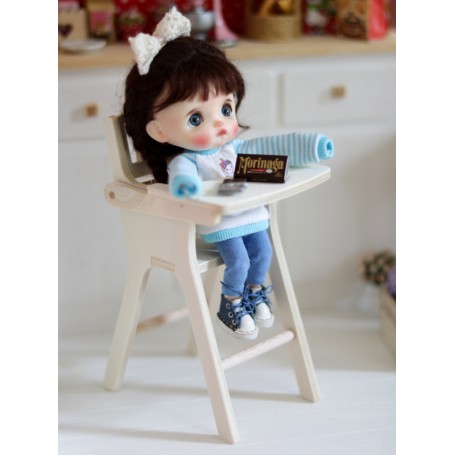 howa jouet en bois poupée chaise haute miniflowers