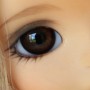 OVAL REAL BROWN 6 mm PAPERWEIGHT GLASS EYES FOR DOLL BJD BALL JOINTED DOLL LATI YELLOW IPLEHOUSE DOLL