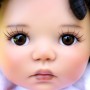 OVAL REAL BROWN 6 mm PAPERWEIGHT GLASS EYES FOR DOLL BJD BALL JOINTED DOLL LATI YELLOW IPLEHOUSE DOLL