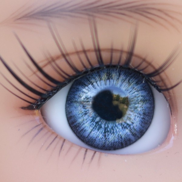 Glass BJD Eyes for DOD DZ AOD Volks Reborn Doll Good 18mm Blue with texture 