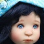 OVAL REAL CRISTAL BLUE 18 mm GLASS EYES FOR DOLL BJD BALL JOINTED DOLL MY MEADOWS SAFFI BAILEY