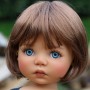 OVAL REAL BLUE MAYA 6 mm PAPERWEIGHT GLASS EYES FOR DOLL BJD BALL JOINTED DOLL  IPLEHOUSE REBORN DOLLS ...