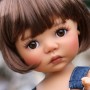 OVAL REAL ACAJOU BROWN 8 mm GLASS EYES FOR DOLL BJD IPLEHOUSE REBORN DOLL ...