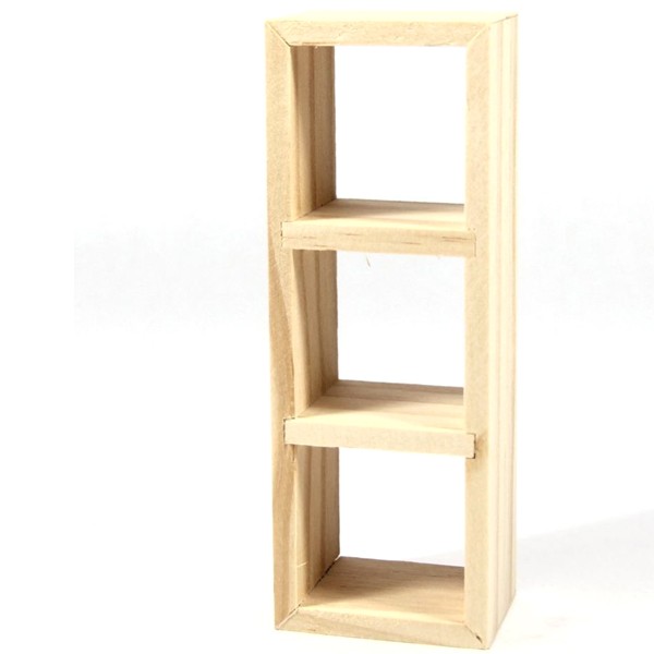 STOBOK Maison de poupée, étagère à livres en bois, mini armoire à