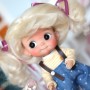 MOHAIR COCOTTE BLOND DOLL WIG FOR CUSTOM DOLL BJD STODOLL OB11 CUSTOM SYBARITE AMYDOLL KKNER LATI YELLOW PUKIFEE DOLL