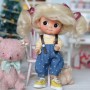 MOHAIR COCOTTE BLOND DOLL WIG FOR CUSTOM DOLL BJD STODOLL OB11 CUSTOM SYBARITE AMYDOLL KKNER LATI YELLOW PUKIFEE DOLL