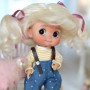 MOHAIR COCOTTE BLOND DOLL WIG FOR CUSTOM DOLL BJD STODOLL OB11 CUSTOM SYBARITE AMYDOLL KKNER LATI YELLOW PUKIFEE DOLL