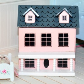 Maison de poupées romantique blanc lit simple JBM miniature échelle 1:12 meubles de chambre 