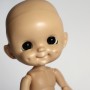 RESIN DOLL HEAD DIMPLES TAN NO MAKE UP READY TO CUSTOM STODOLL SWEET BABY BJD DOLL