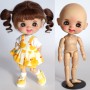 STODOLL BABY DOLL LAUGH TAN NOISETTE ORIGINAL EXCLUSIVE DOLL WITH A YMY OR DDF BODY OB11 AMYDOLL SIZE