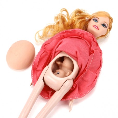 Barbie with pregnant belly