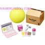PINK LAPTOP + GYM BALL + MASSAGE DEVICE + ENERGY DRINKS + GRADUATED GLASS SET  MINIATURE ACCESSORIES SET RE-MENT DOLL 2018