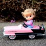VOITURE A PEDALES ANCIENNE KADILLAC 1956 JOUET MINIATURE POUPÉE STODOLL OB11 AMYDOLL NENDOROID KKNER DIORAMA DOLLHOUSE