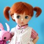 PERRUQUE MOHAIR BISOU DOLL WIG 7/8" POUPÉE BJD DIANNA EFFNER LITTLE DARLING NIKKI BRITT DOLLS DOLLFIE MSD KAYE WIGGS...
