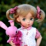 PERRUQUE MOHAIR BISOU DOLL WIG 7/8" POUPÉE BJD DIANNA EFFNER LITTLE DARLING NIKKI BRITT DOLLS DOLLFIE MSD KAYE WIGGS...