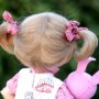 PERRUQUE MOHAIR BISOU DOLL WIG 7/8" POUPÉE BJD DIANNA EFFNER LITTLE DARLING NIKKI BRITT DOLLS DOLLFIE MSD KAYE WIGGS...