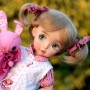 PERRUQUE MOHAIR BISOU DOLL WIG 7/8" POUPÉE BJD DIANNA EFFNER LITTLE DARLING NIKKI BRITT DOLLS DOLLFIE MSD KAYE WIGGS...