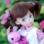 PERRUQUE MOHAIR BISOU DOLL WIG 7/8" POUPÉE BJD DIANNA EFFNER LITTLE DARLING NIKKI BRITT DOLLS DOLLFIE MSD KAYE WIGGS...