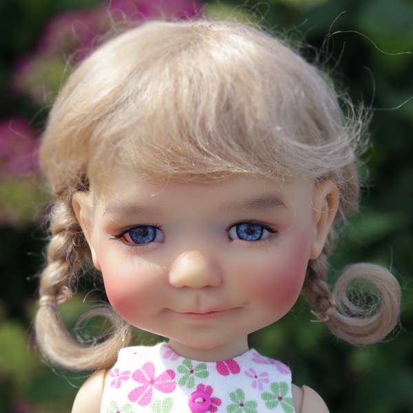 Details about   Brown layered wig Size 8 for Effner Little Darling doll or Tonner American Model 