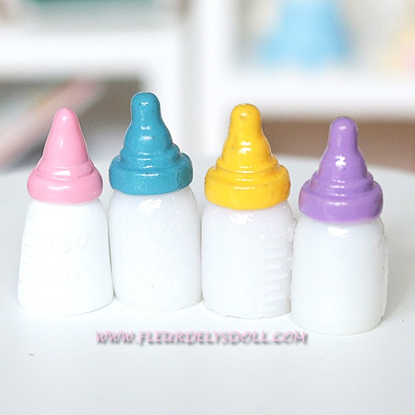 Bouteilles de lait de poupée miniatures, 10 pièces, Mini biberon  d'alimentation