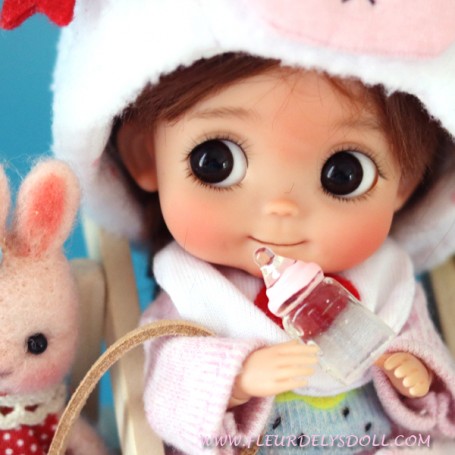 Bavoir miniature et couche-culotte ensemble pour Barbie bébé Krissy poupée  heureuse famille pépinière bébé poupée vêtements pampers accessoires de  maison de poupée -  France