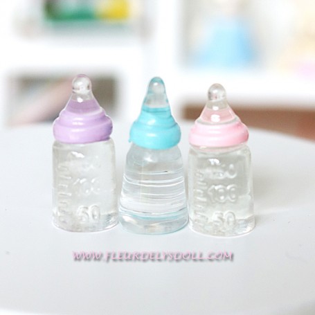 Biberon Eau Miniature Poupee Bebe Barbie Bjd Stodoll Ob11 Lati Yellow Pukifee Dollhouse Diorama
