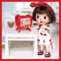 CHAUSSURES HELLO KITTY KAWAII EN CUIR POUR POUPÉE BJD OB11 STODOLL AMY DOLL LATI WHITE SP PUKIPUKI PETITES OBITSU DOLLS